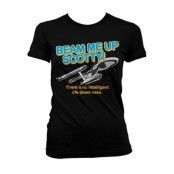 Star Trek - Beam Me Up Scotty Girly T-Shirt, T-Shirt
