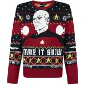 Star Trek Christmas jumper - Make It Snow - M 5XL - för Herr - flerfärgad