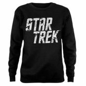 Star Trek Distressed Logo Girly Sweatshirt, Sweatshirt