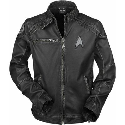 Star Trek Läderjacka - Starship - M 3XL - för Herr - svart
