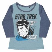 Star Trek & Spock Girly Baseball Tee, Long Sleeve T-Shirt