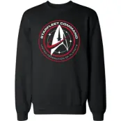 Star Trek Sweatshirt - Starfleet Command - S XXL - för Herr - svart