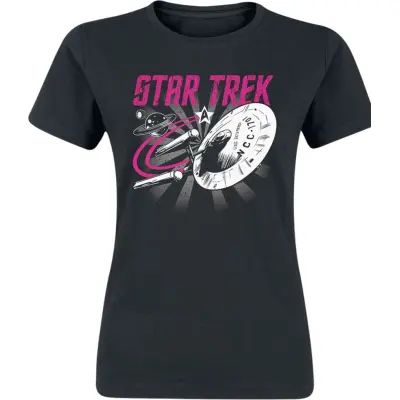 Star Trek T-shirt - Adventure - L XXL - för Dam - svart