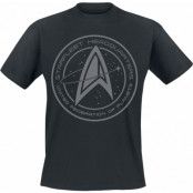 Star Trek T-shirt - Picard - Starfleet Headquarters - S XXL - för Herr - svart