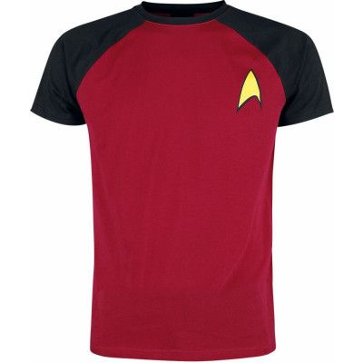 Star Trek T-shirt - Star Trek - Logo - L - för Herr - röd/svart