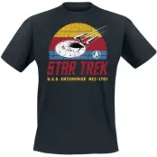 Star Trek T-shirt - U.S.S. Enterprise - M 5XL - för Herr - svart