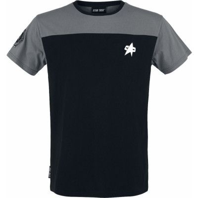 Star Trek T-shirt - U.S.S. Enterprise - S M - för Herr - svart/grå