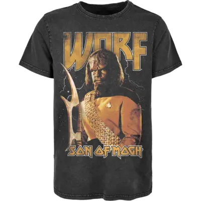 Star Trek - The Next Generation T-shirt - Worf Son of Mogh - S XXL - för Herr - svart