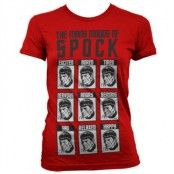 The Many Moods Of Spock Girly T-Shirt, T-Shirt