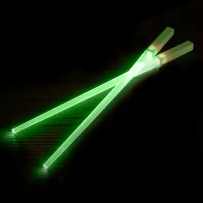 Ätpinnar Lightsabers Gröna - 2-pack