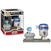 POP figure Deluxe Star Wars R2-D2 and Princess Leia Hologram