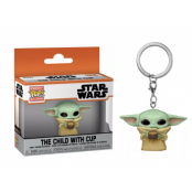 POP Pocket Star Wars The Mandalorian - Yoda The Child with cup