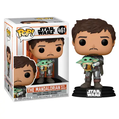 POP Star Wars Mandalorian - Mando holding child #461