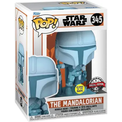 POP Star Wars - The Mandalorian Exclusive Glow In The Dark #345