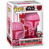 POP Star Wars Valentines Mandalorian With Grogu Exclusive #498