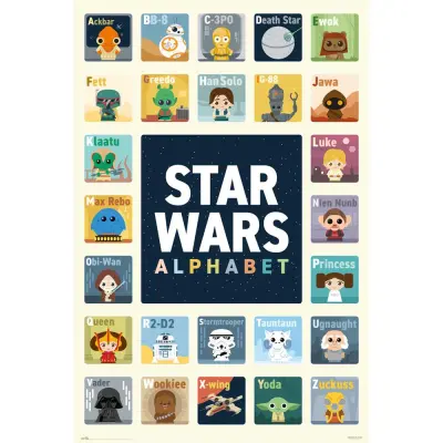 Star Wars - Alphabet - Poster 61x91cm