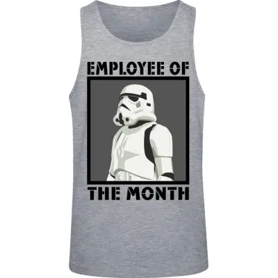 Star Wars - Anime Linnen - Employee Of The Month - S XXL - för Herr - gråmelerad