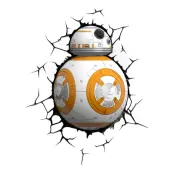 Star Wars BB8 Droid 3D Vägglampa