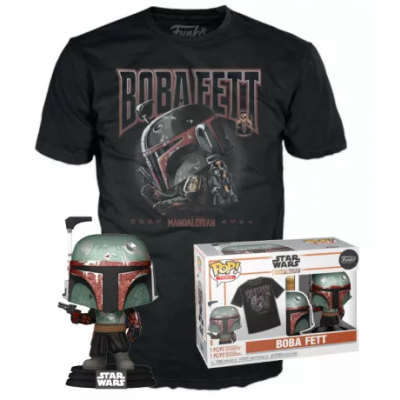 POP Star Wars Booble Head Xxx Boba Fett Tee L Geekbutiken 