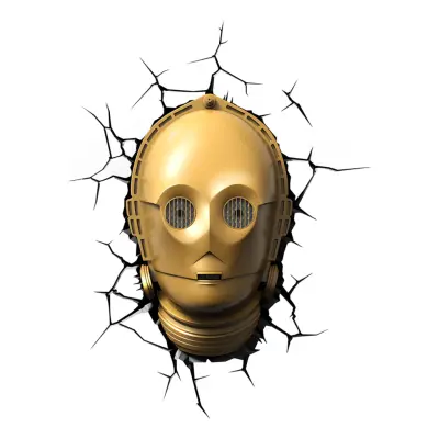 Star Wars C-3PO 3D Vägglampa