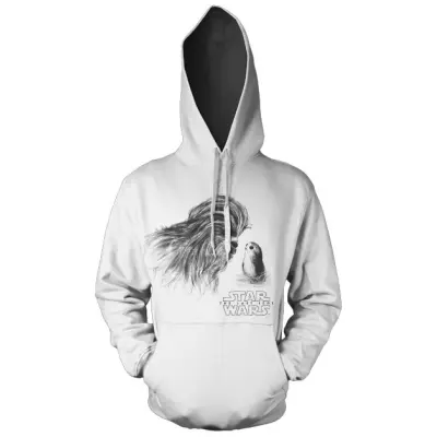 Star Wars Chewbacca&Porg Hoodie XL