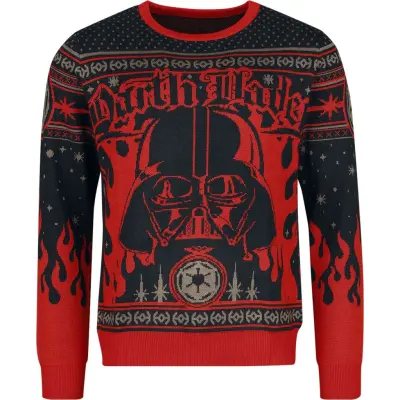 Star Wars Christmas Jumper - Christmas Vader - S XXL - för Herr - flerfärgad