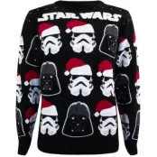 Star Wars - Disney Christmas jumper - Darth Vader & Stormtrooper - S M - för Herr - flerfärgad