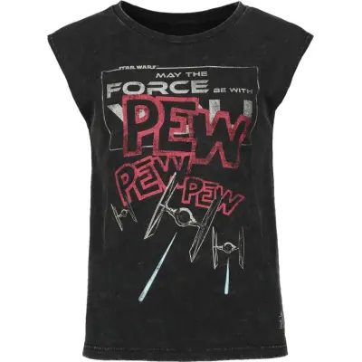 Star Wars - Disney Linnen - PEW PEW PEW - S XL - för Dam - svart