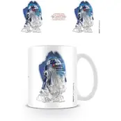 Star Wars - Disney Mugg - The Last Jedi - R2-D2 Brushstroke - för None - flerfärgad