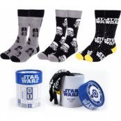 Star Wars - Disney Strumpor - Star Wars - Stromtrooper - Darth Vader - one size - för flerfärgad