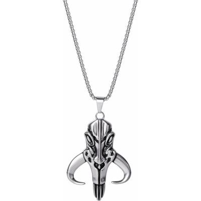 Star Wars Halsband - The Mandalorian - Mythosaur Skull - för  silverfärgad