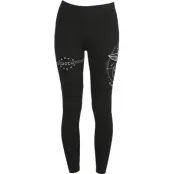 Star Wars Leggings - The Mandalorian - Grogu - S 3XL - för Dam - svart