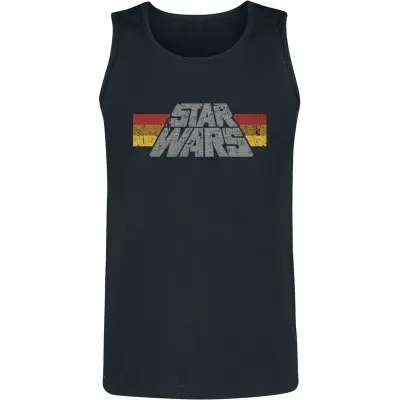 Star Wars Linnen - Vintage Logo - S XXL - för Herr - svart