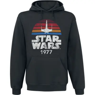 Star Wars - Disney Luvtröja - 1977 - S XXL - för Herr - svart