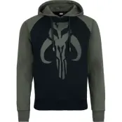 Star Wars Luvtröja - The Mandalorian - Big Symbol Raglan - M XXL - för Herr - svart/grön