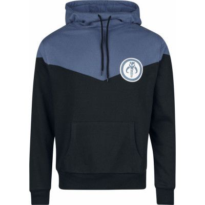 Star Wars - Disney Luvtröja - The Mandalorian - Bounty Hunter - M L - för Herr - svart/blå