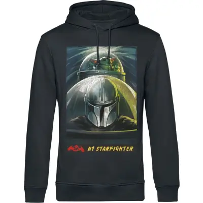 Star Wars Luvtröja - The Mandalorian - Season 3 - Vintage - M XXL - för Herr - svart