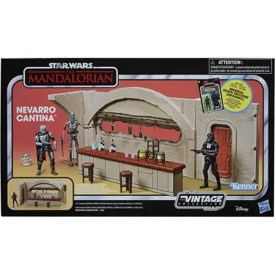 Star Wars Mandalorian Nevarro Cantina + Imperial Death Trooper figure set