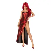 Glamour Body med Kjol Deluxe Maskeraddräkt - Small