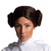 Peruk, prinsessan Leia deluxe Star Wars