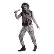 Zombie Rock Star Maskeraddräkt - One size