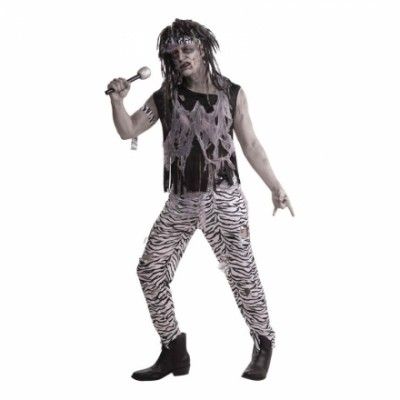 Zombie Rock Star Maskeraddräkt - One size