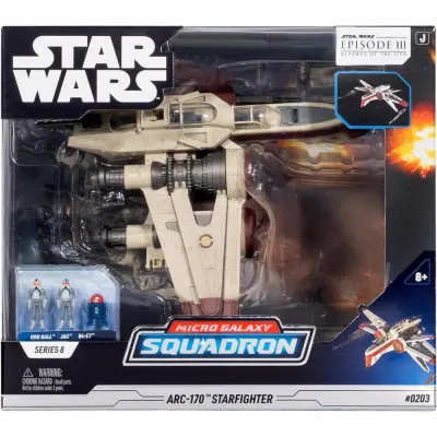 Star Wars Micro Galaxy Deluxe Vehicle (8 Vehicle & Figure) - Arc 170- Series 8