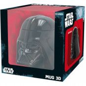 Star Wars Mugg - Darth Vader 3D-mugg - för  svart