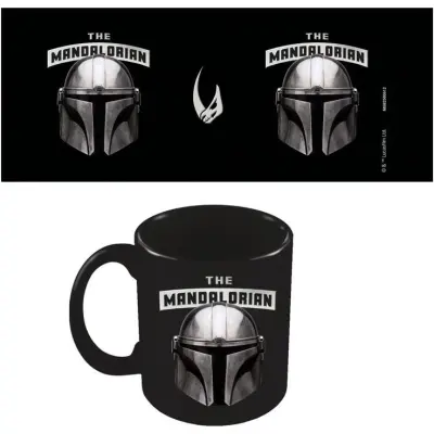 Star Wars Mugg - Mandalorian-hjälm - för None - svart