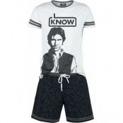 Star Wars Pyjamas - Han Solo - I Know - S XL - för Herr - grå/svart