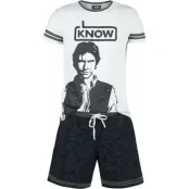 Star Wars Pyjamas - Han Solo - I Know - S XL - för Herr - grå/svart