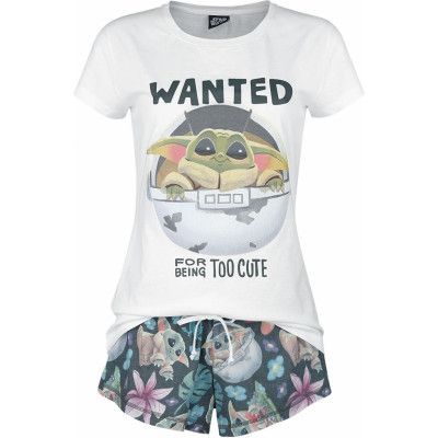 Star Wars Pyjamas - The Mandalorian - Wanted - Grogu - L XXL - för Dam - flerfärgad
