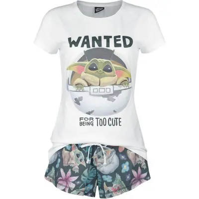 Star Wars Pyjamas - The Mandalorian - Wanted - Grogu - L XXL - för Dam - flerfärgad