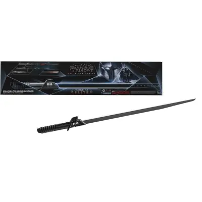 Star Wars Replika - The Mandalorian - The Black Series - Dunkelschwert - Force FX Elite Lichtschwert - för